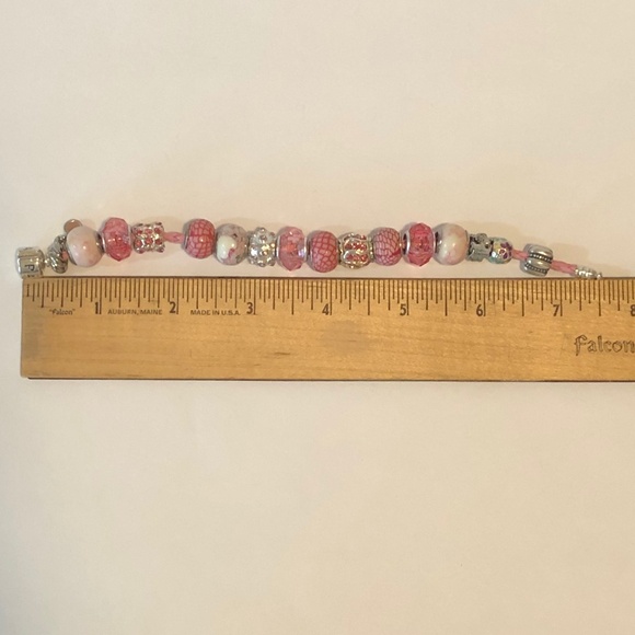 Pandora Pink Leather Bracelet & Jewelry Bundle - Picture 12 of 12